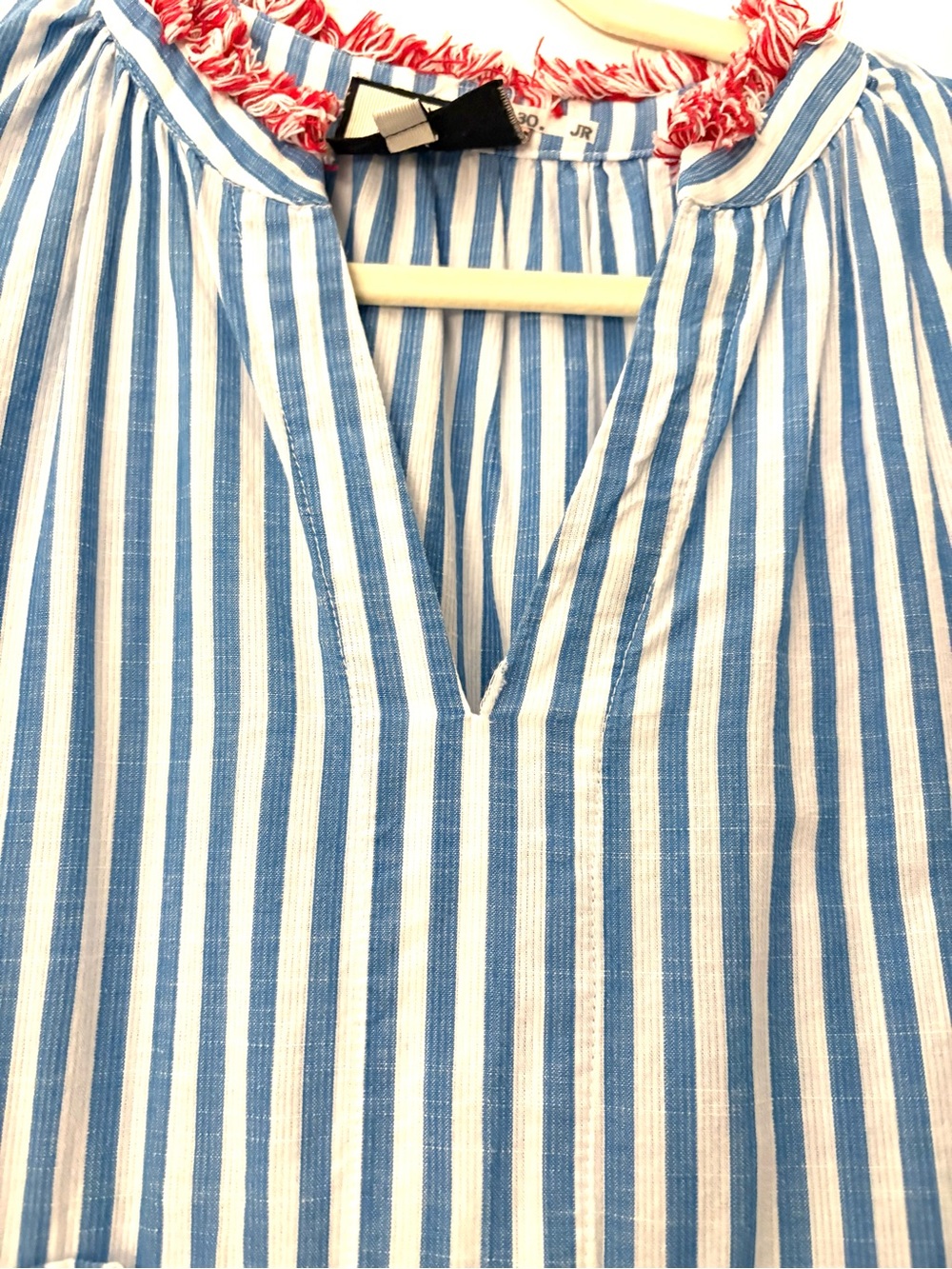 Tuckernuck Blue and Red Striped Tiered Mini Dress - Picture 6 of 7